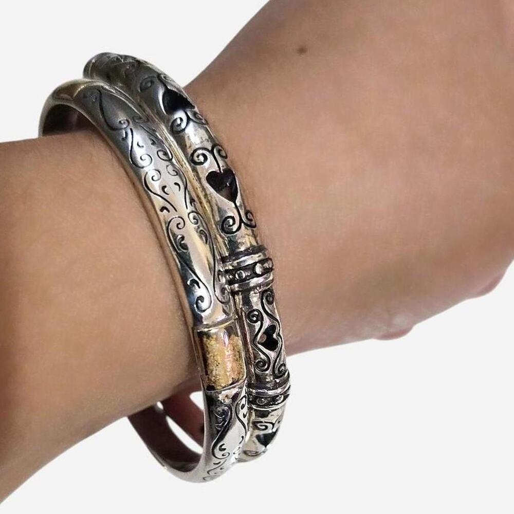 Brighton mixed metal bangle set